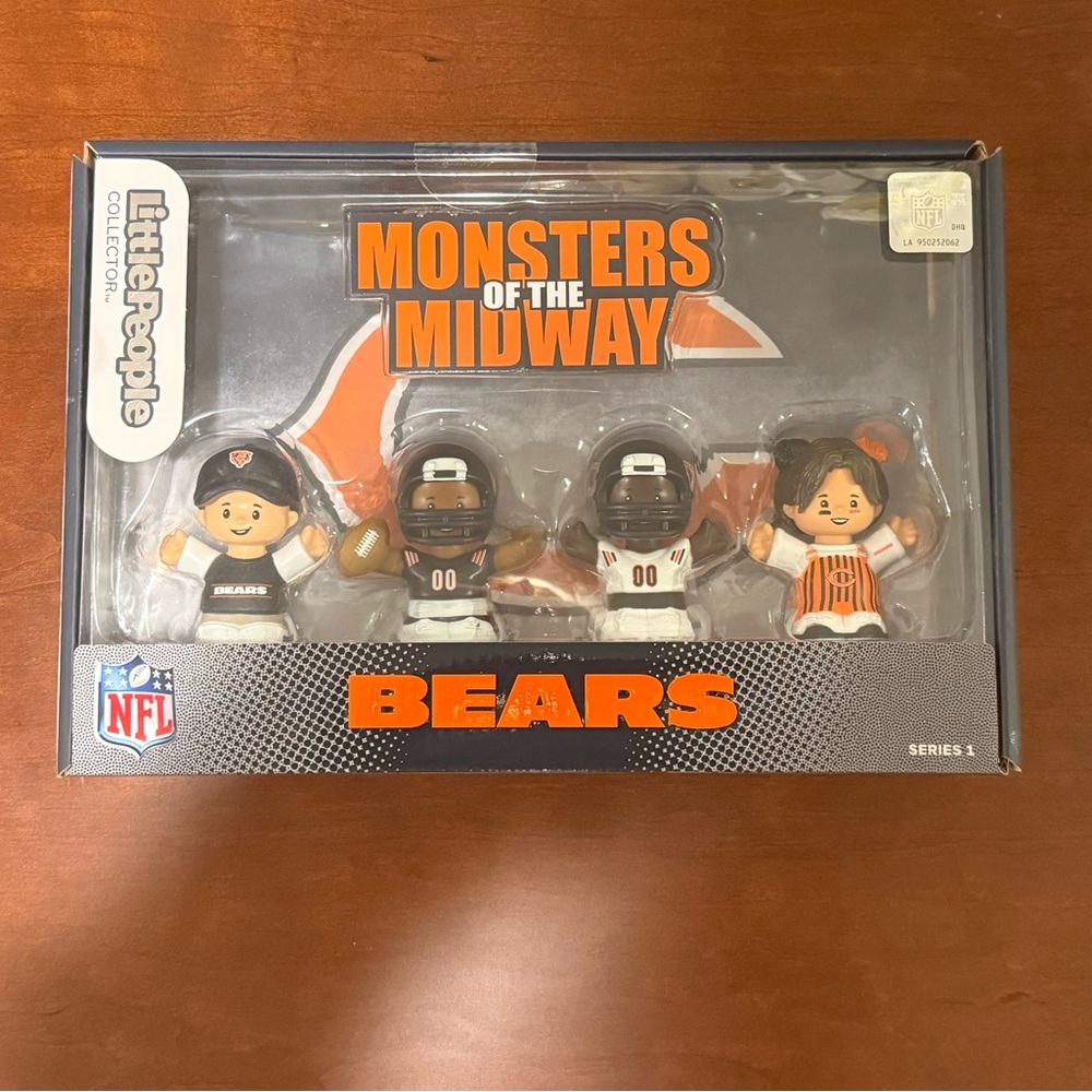 Fisher Price Little People Collector x NFL Chicago Bears Set